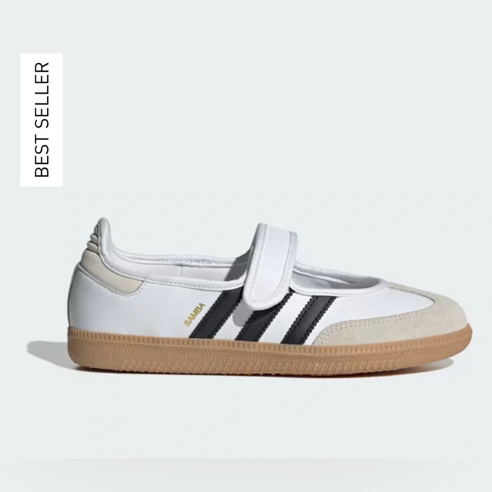 Adidas Samba Jane White Size 8.5 NEW IN BOX - Picture 1 of 8